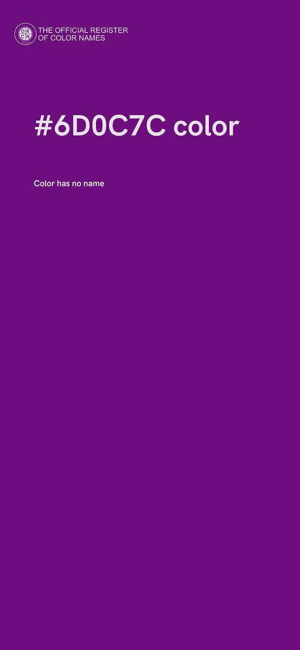 #6D0C7C color image
