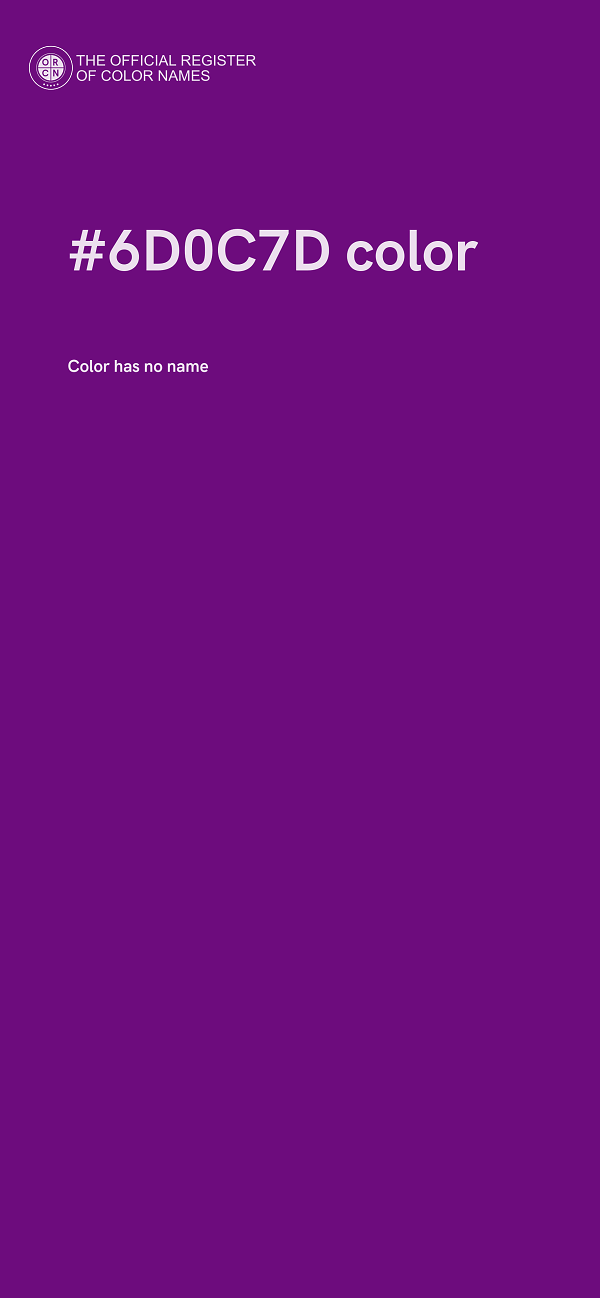 #6D0C7D color image
