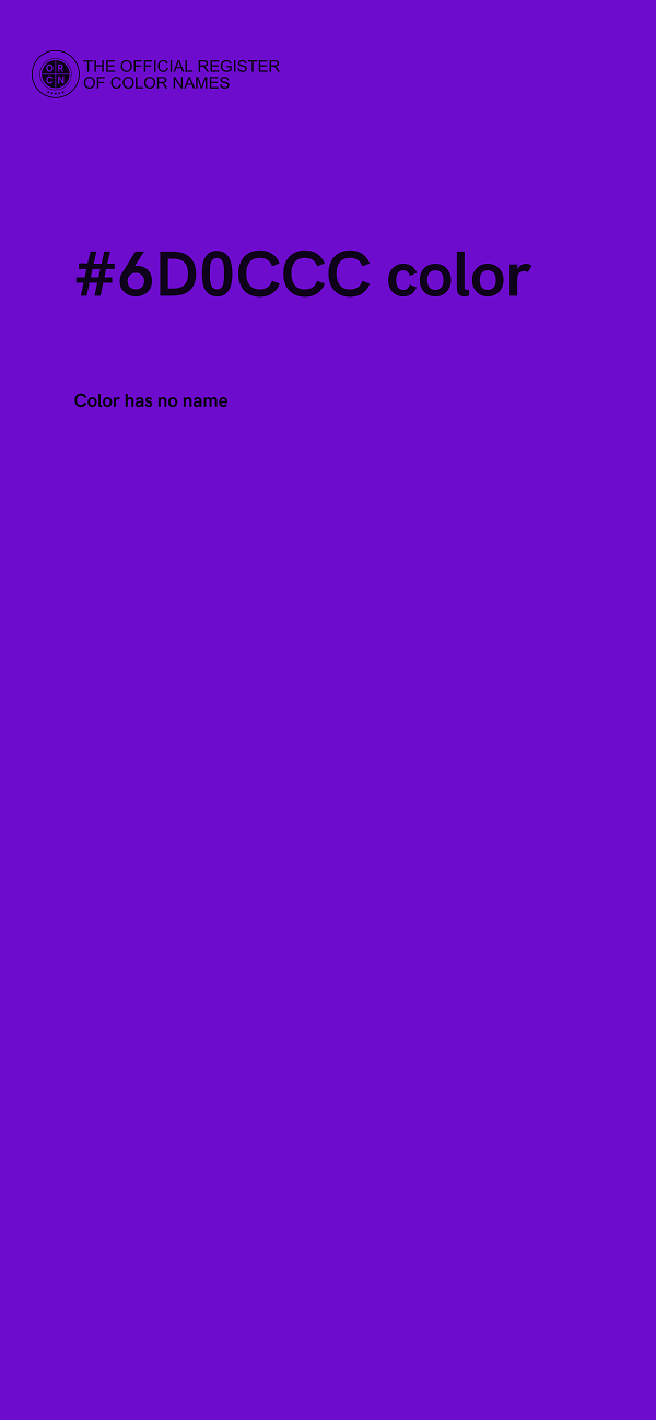 #6D0CCC color image