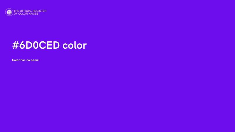#6D0CED color image