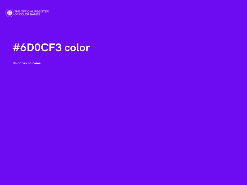 #6D0CF3 color image