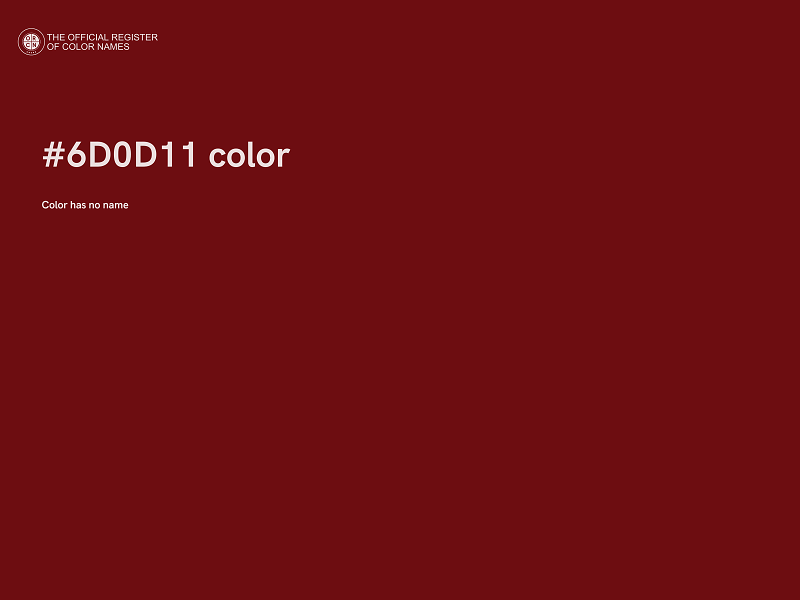 #6D0D11 color image