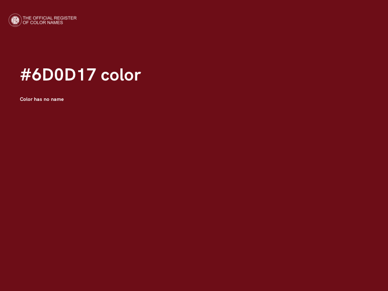 #6D0D17 color image