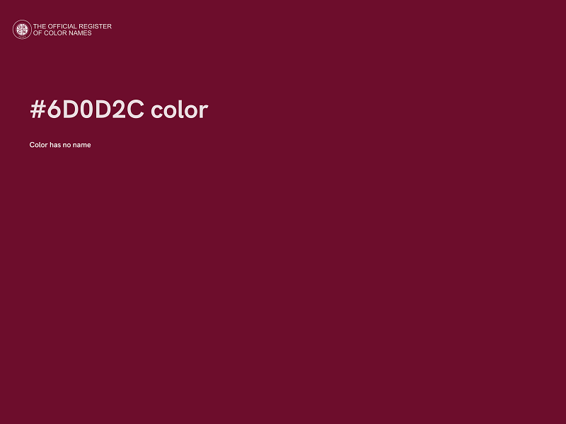 #6D0D2C color image