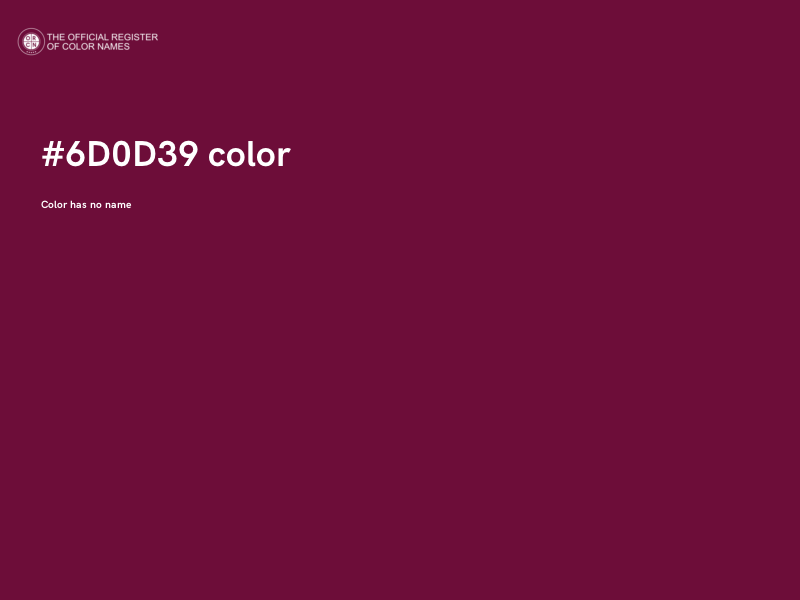 #6D0D39 color image