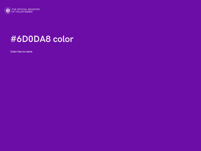 #6D0DA8 color image