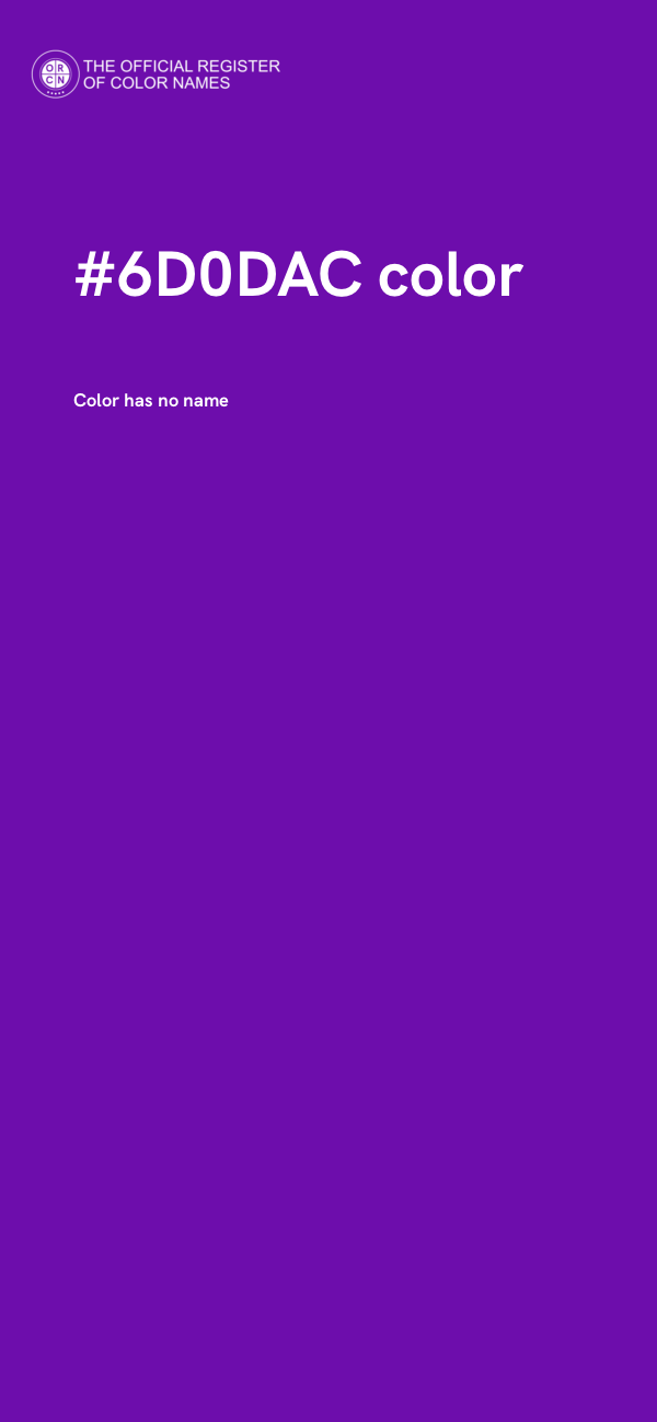 #6D0DAC color image