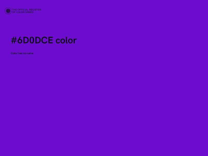 #6D0DCE color image