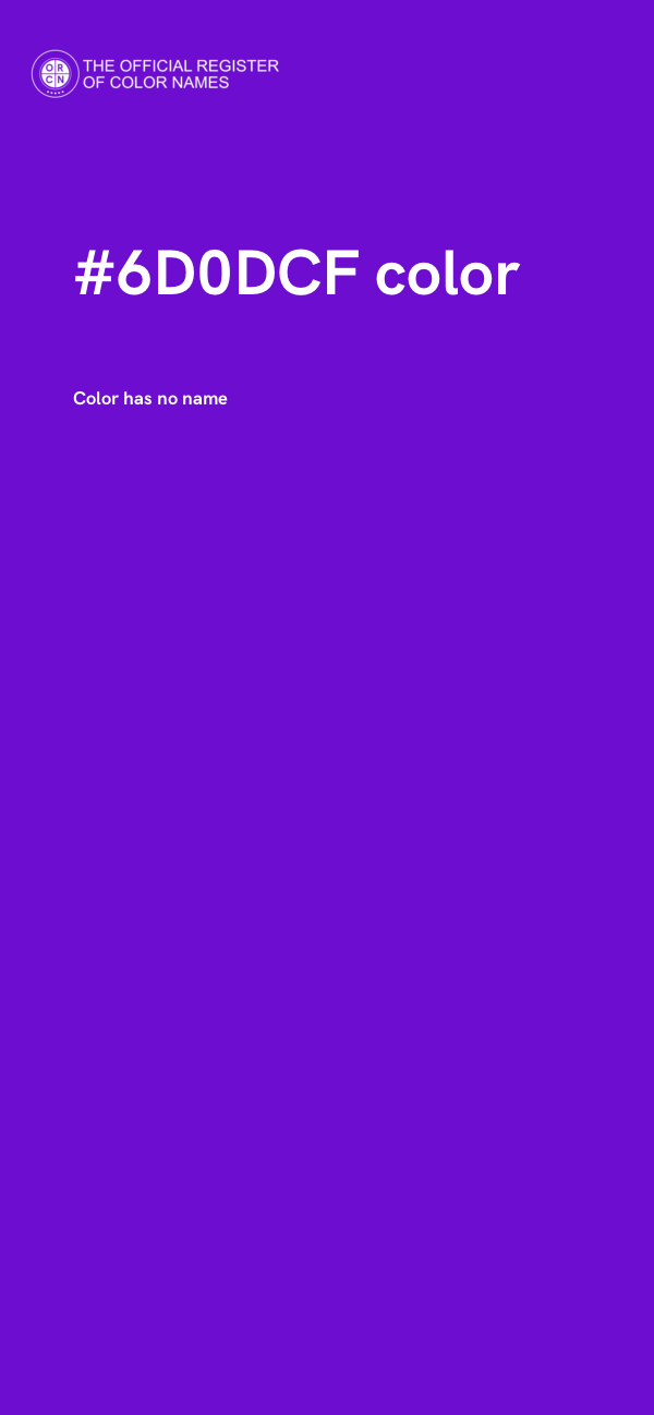 #6D0DCF color image