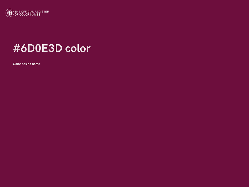 #6D0E3D color image