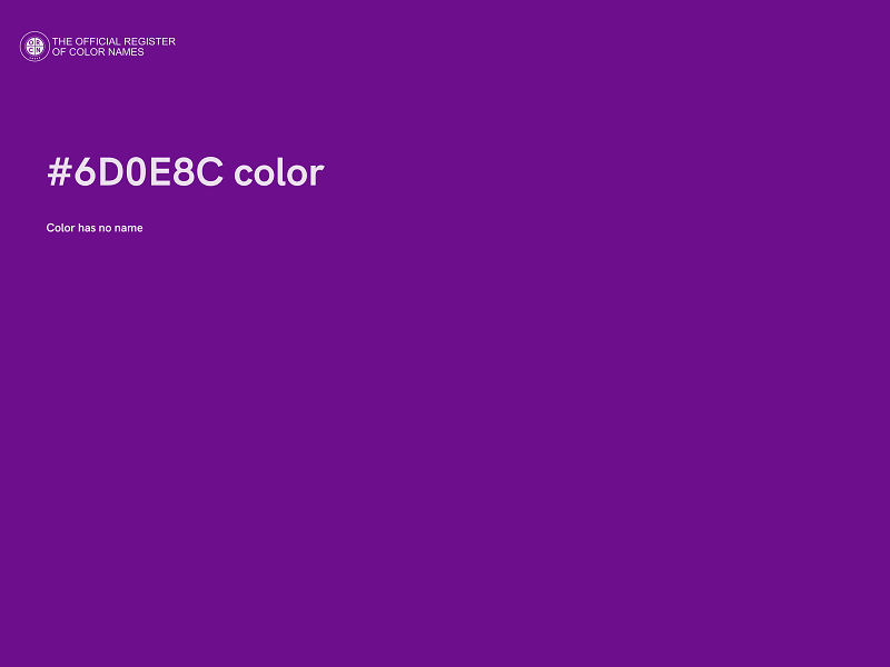 #6D0E8C color image