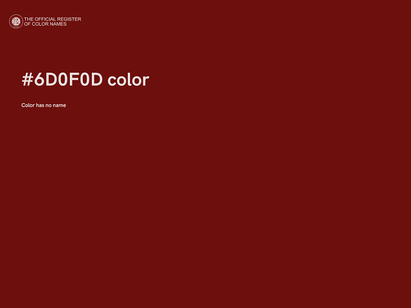 #6D0F0D color image