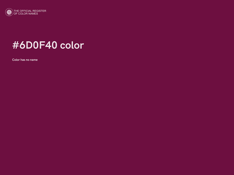 #6D0F40 color image