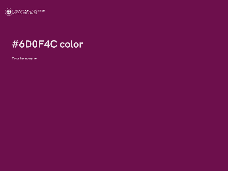 #6D0F4C color image