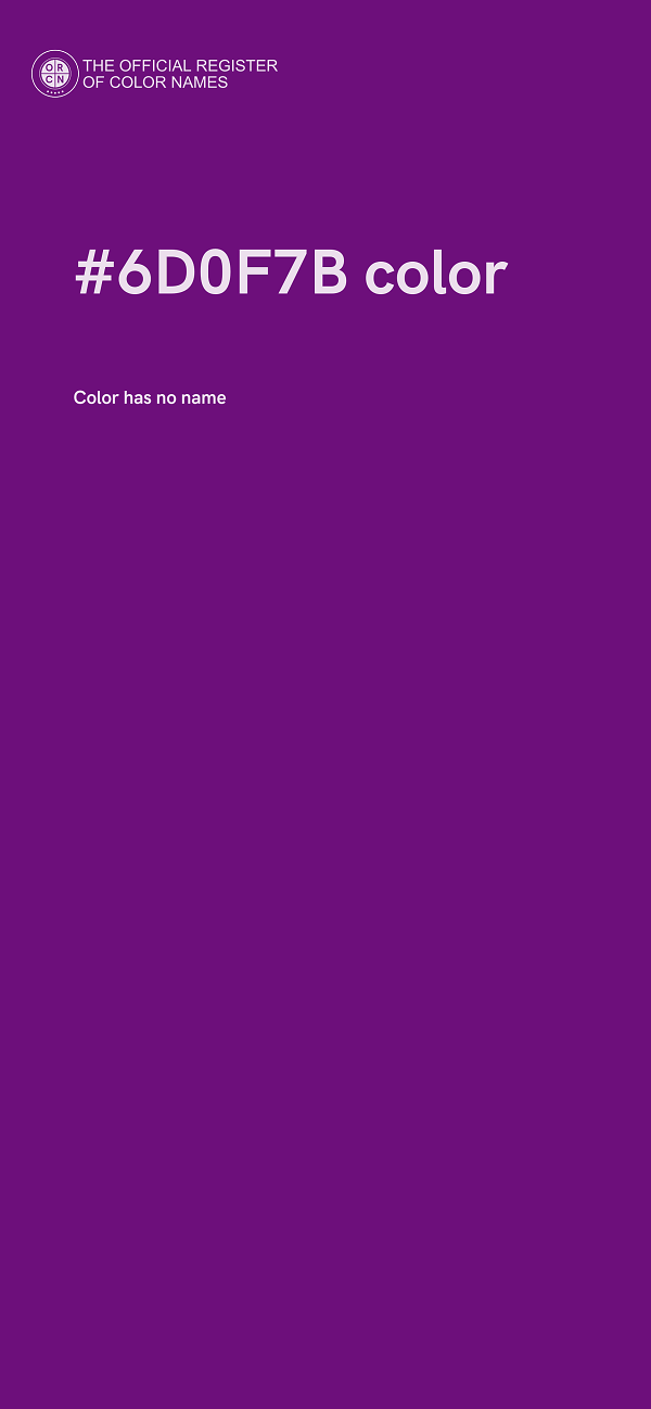 #6D0F7B color image