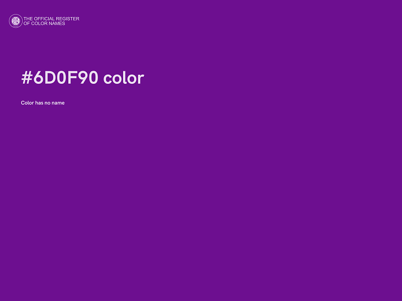 #6D0F90 color image