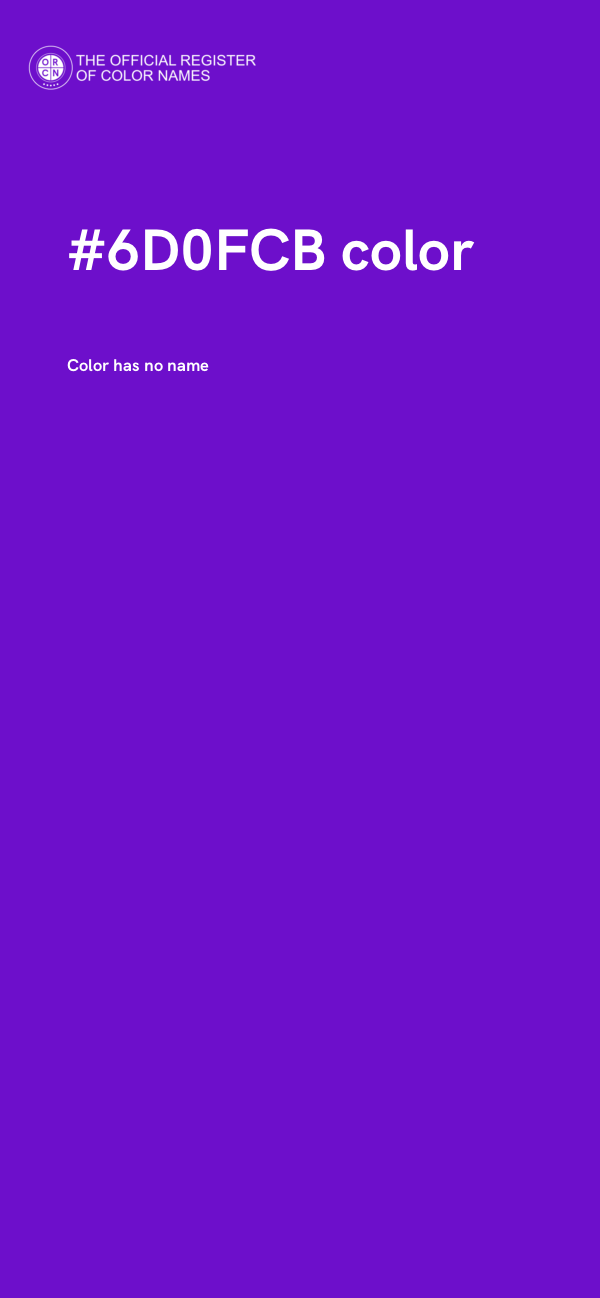 #6D0FCB color image
