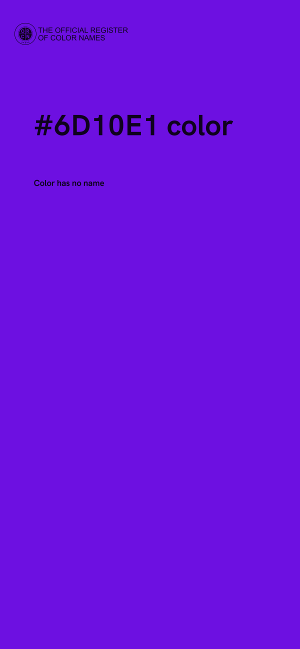 #6D10E1 color image