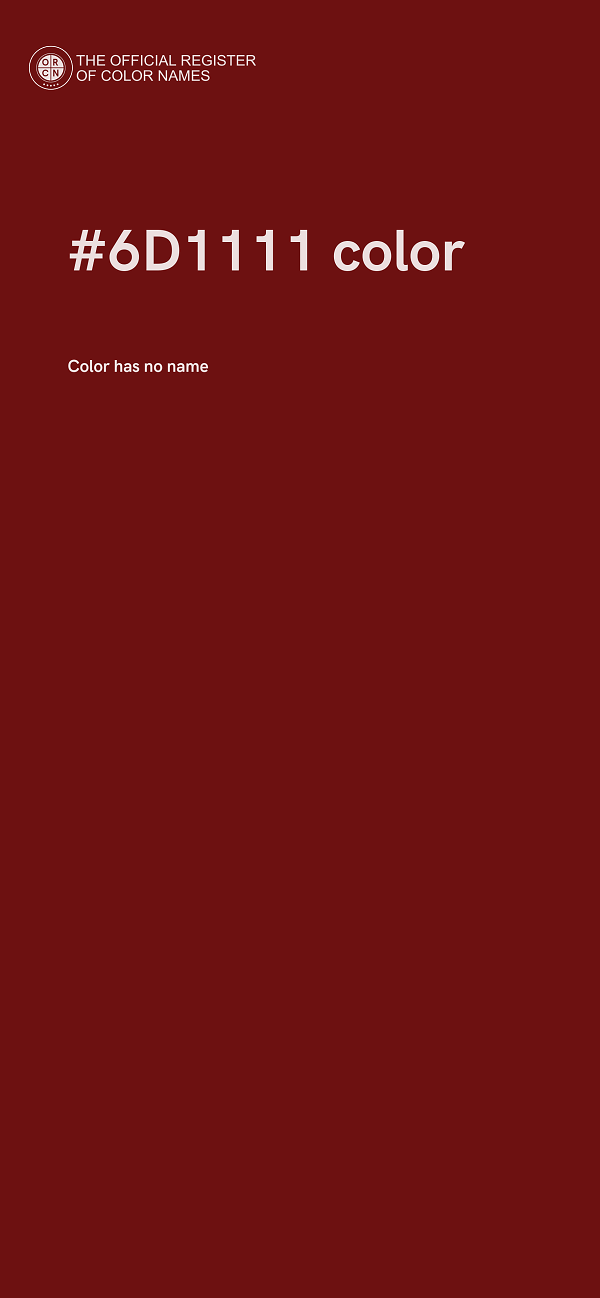 #6D1111 color image