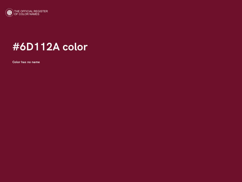 #6D112A color image
