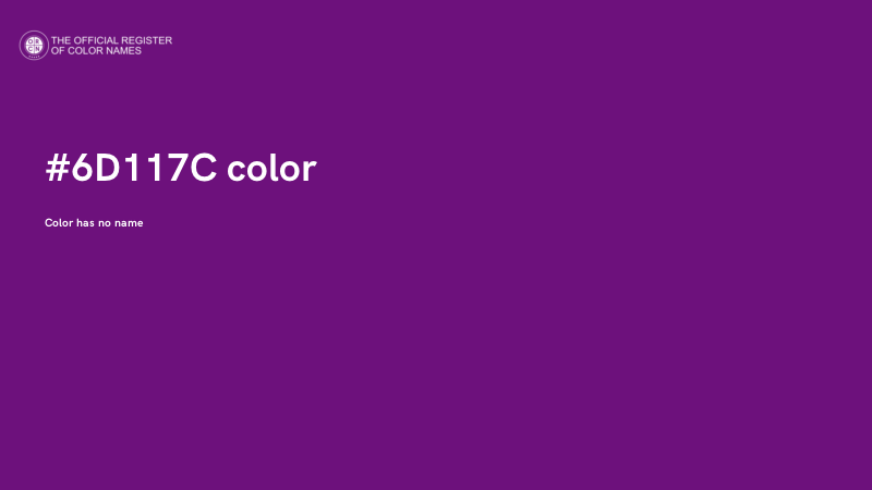 #6D117C color image
