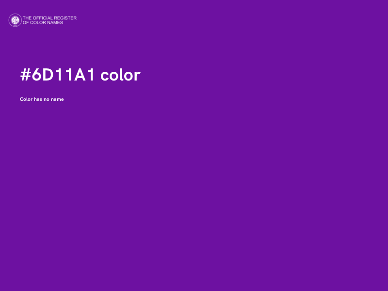 #6D11A1 color image