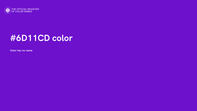 #6D11CD color image