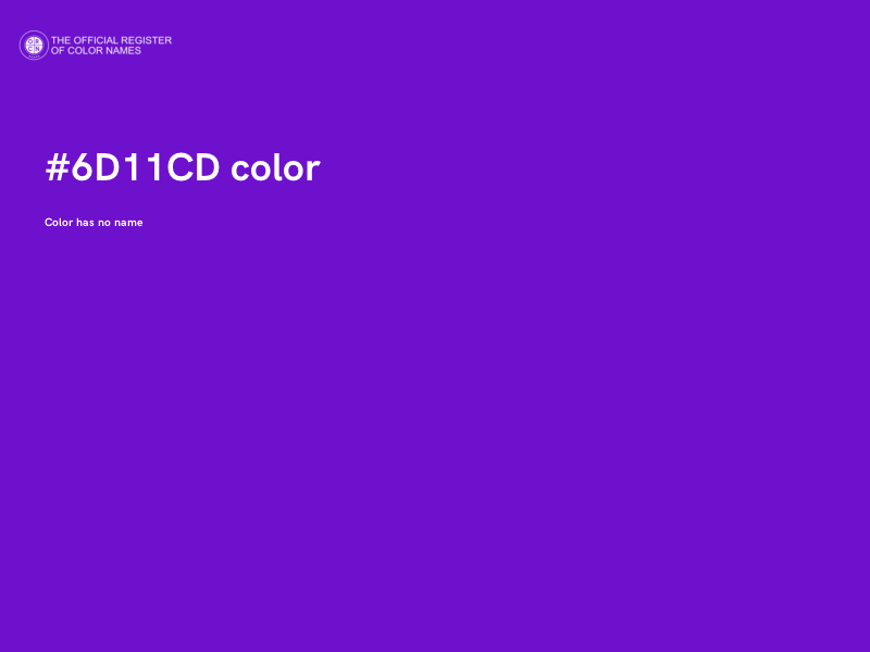 #6D11CD color image