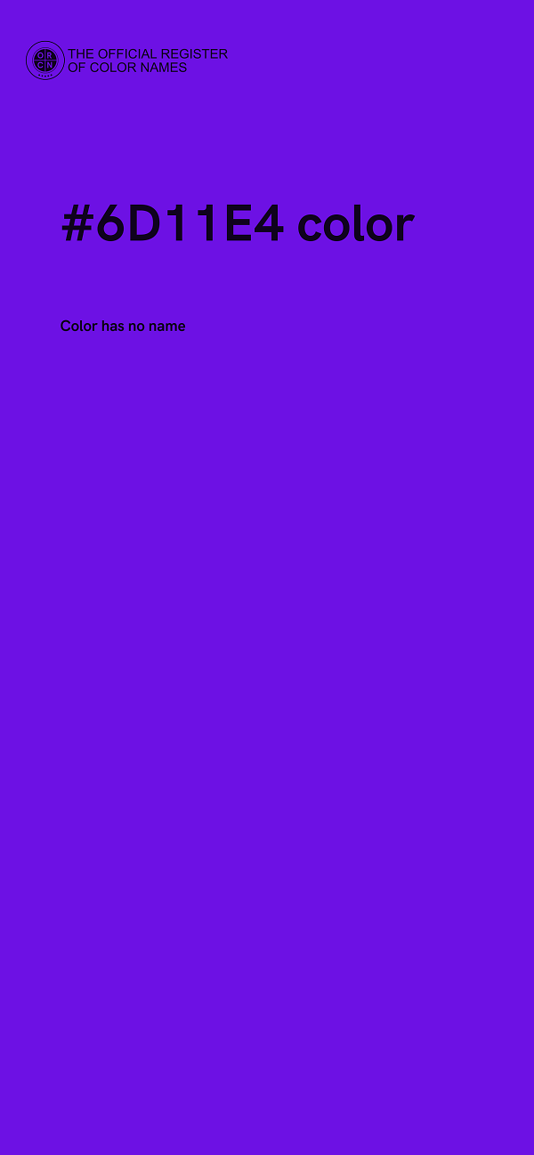#6D11E4 color image