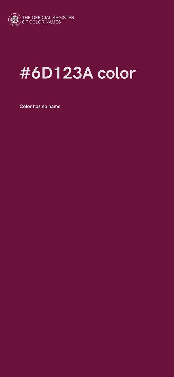 #6D123A color image