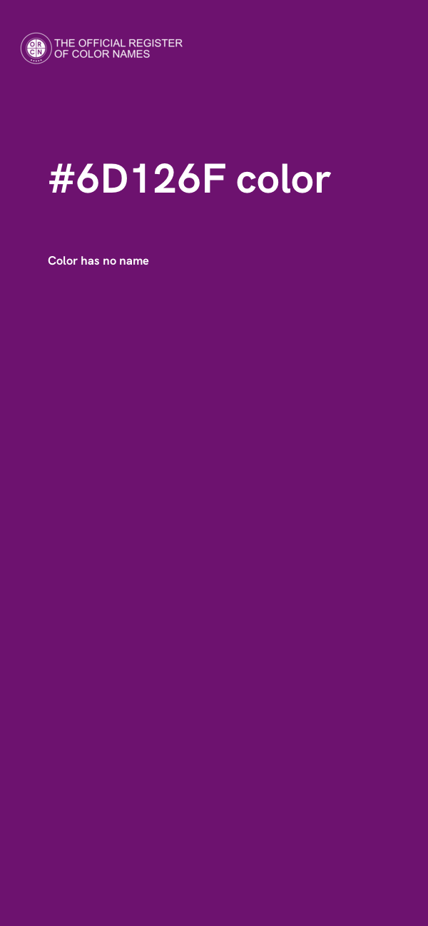#6D126F color image
