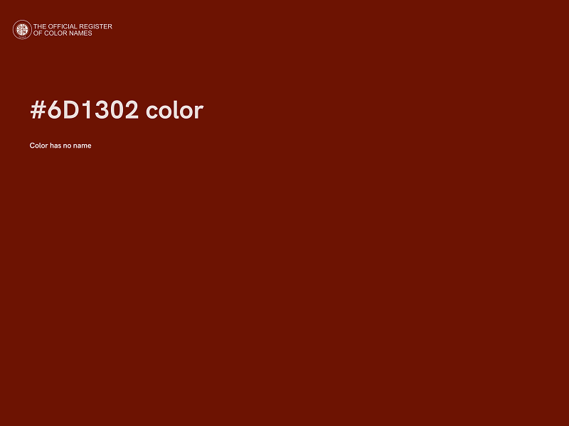 #6D1302 color image