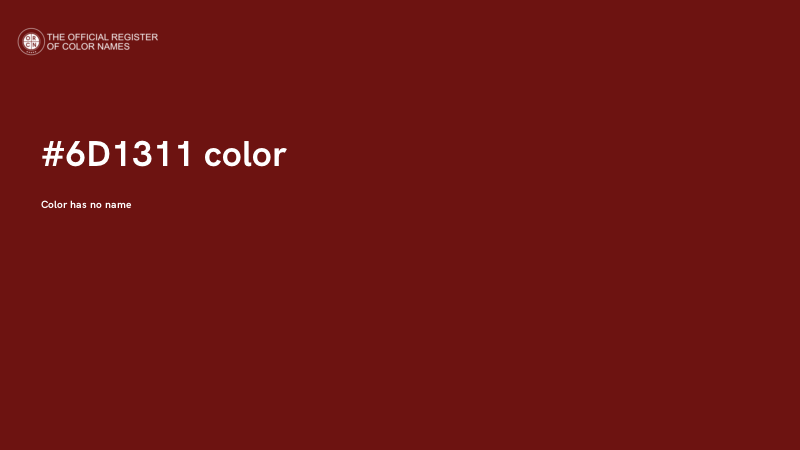 #6D1311 color image