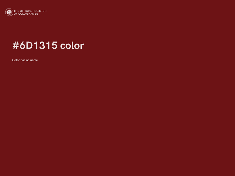 #6D1315 color image