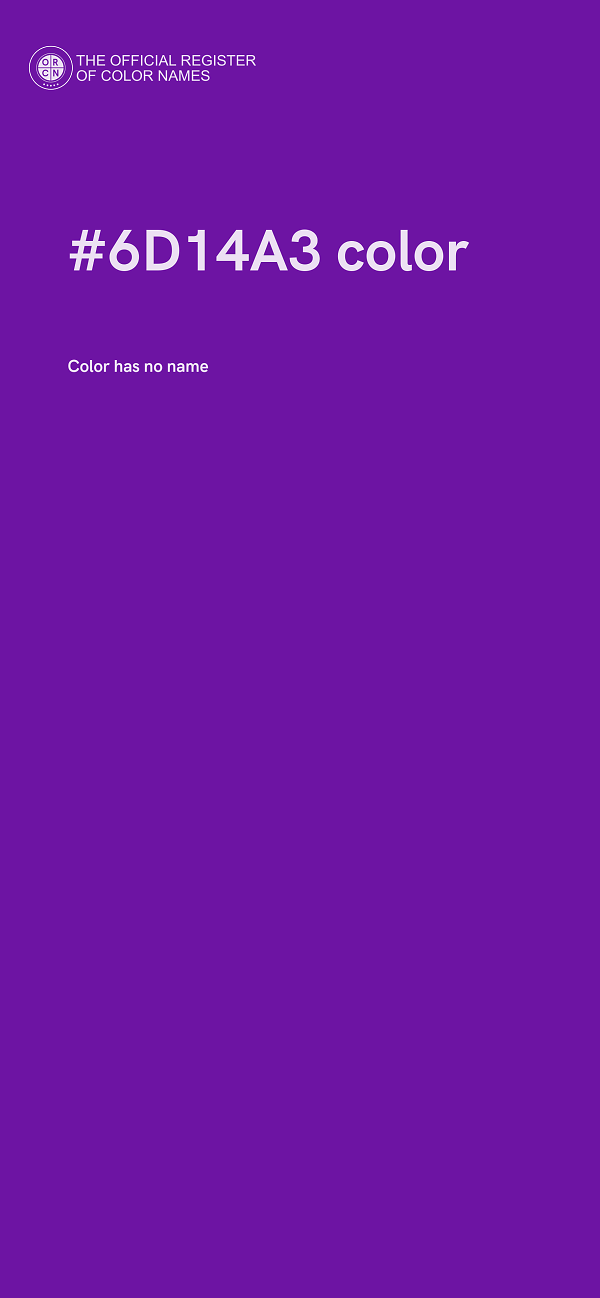#6D14A3 color image