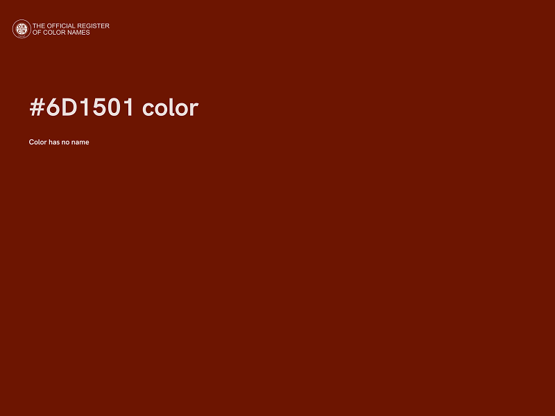 #6D1501 color image