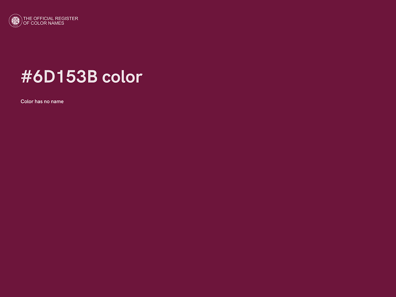 #6D153B color image