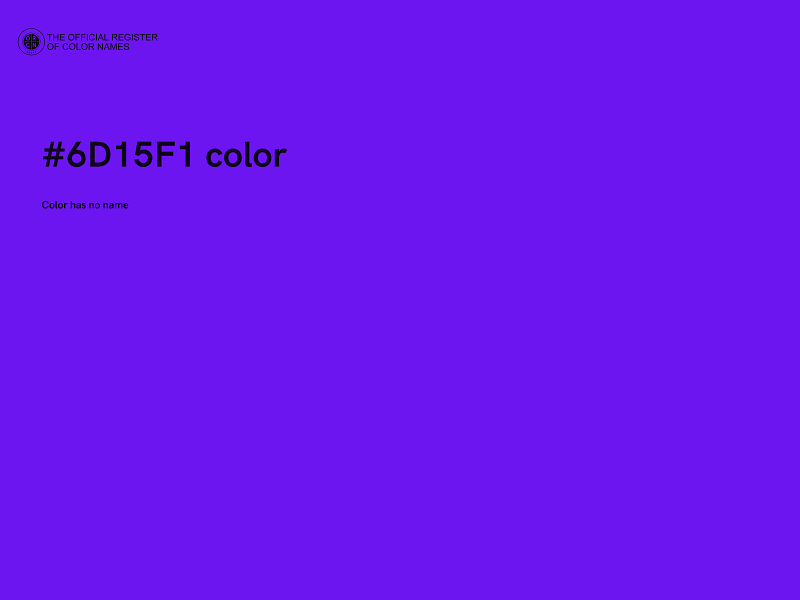 #6D15F1 color image