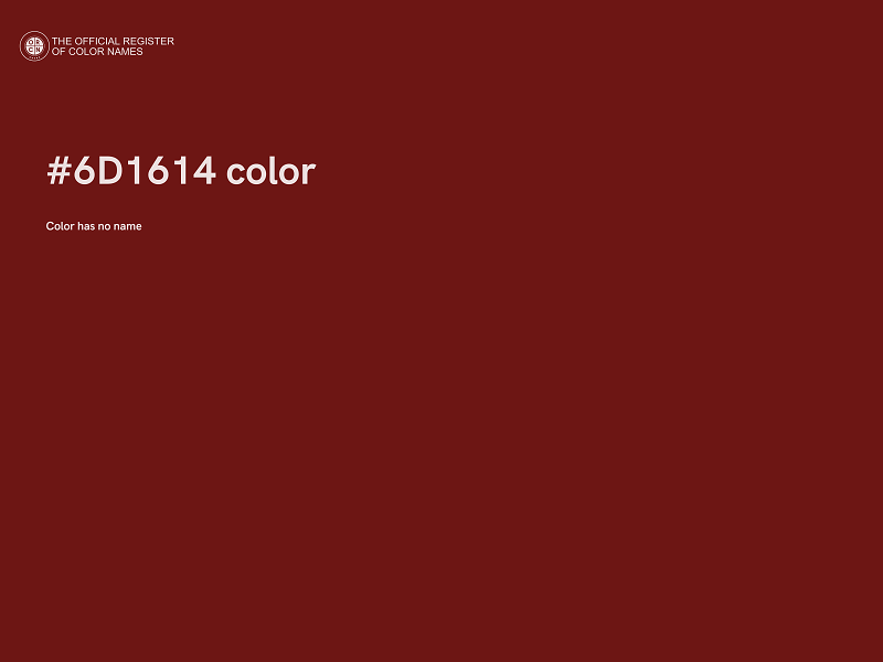#6D1614 color image