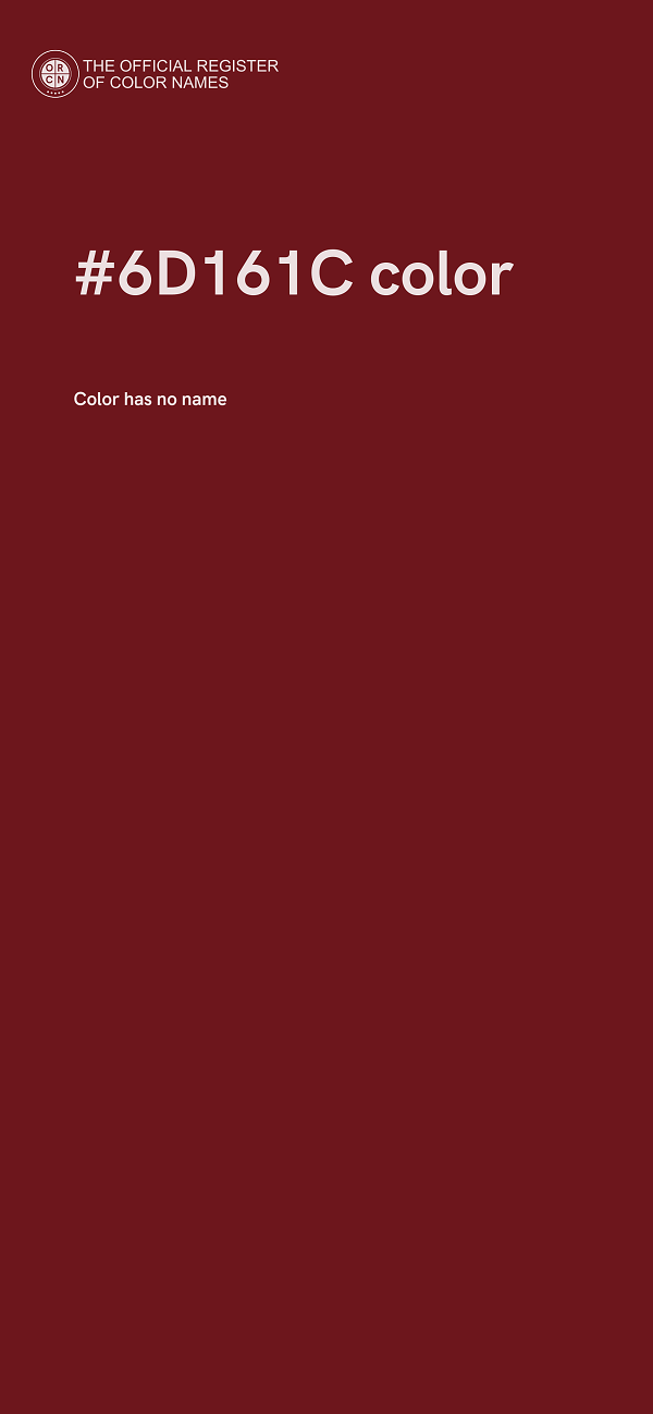 #6D161C color image