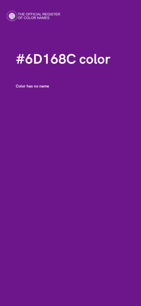 #6D168C color image