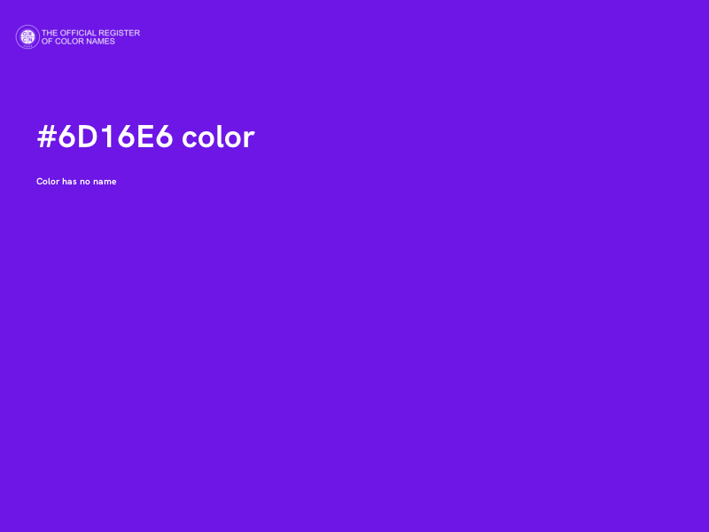 #6D16E6 color image