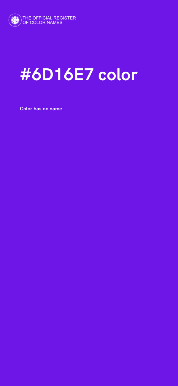 #6D16E7 color image