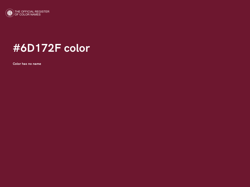#6D172F color image
