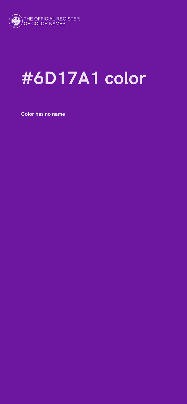 #6D17A1 color image