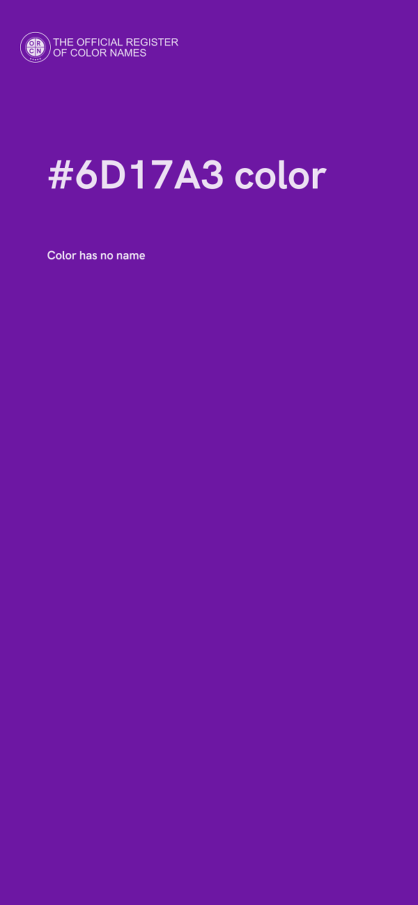 #6D17A3 color image