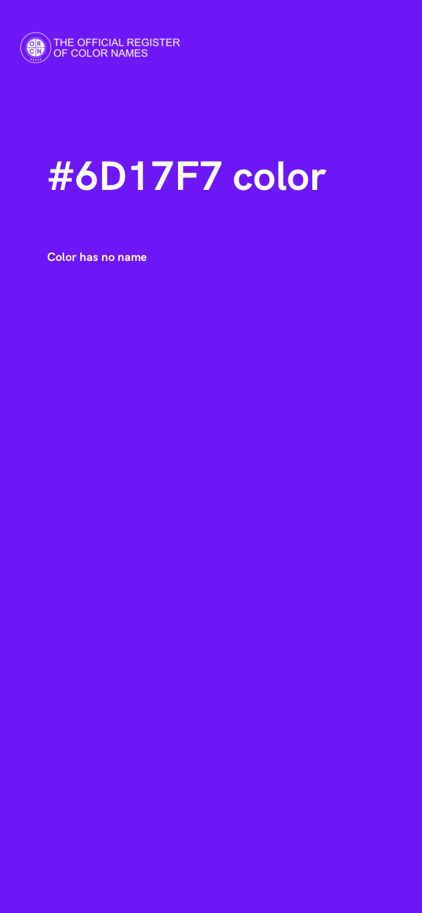 #6D17F7 color image