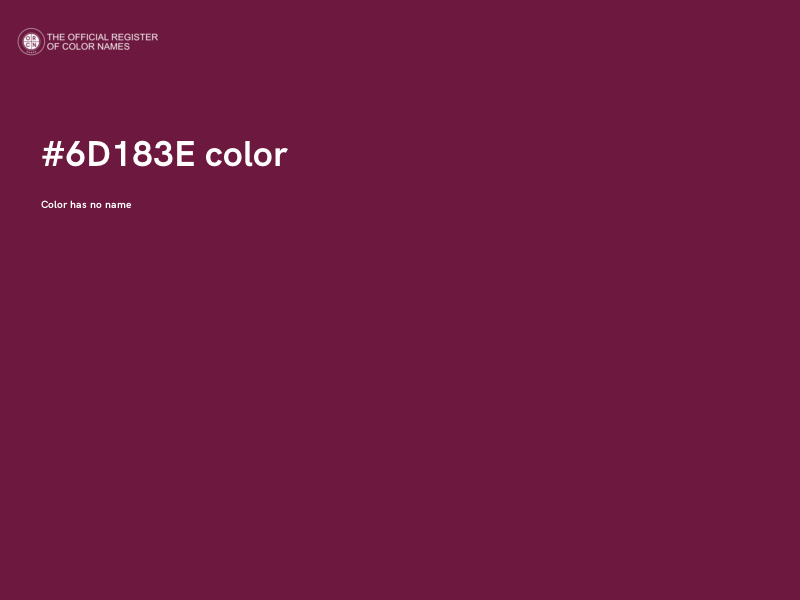 #6D183E color image