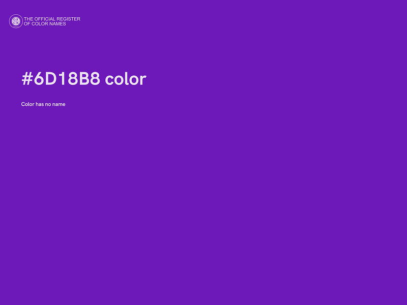 #6D18B8 color image