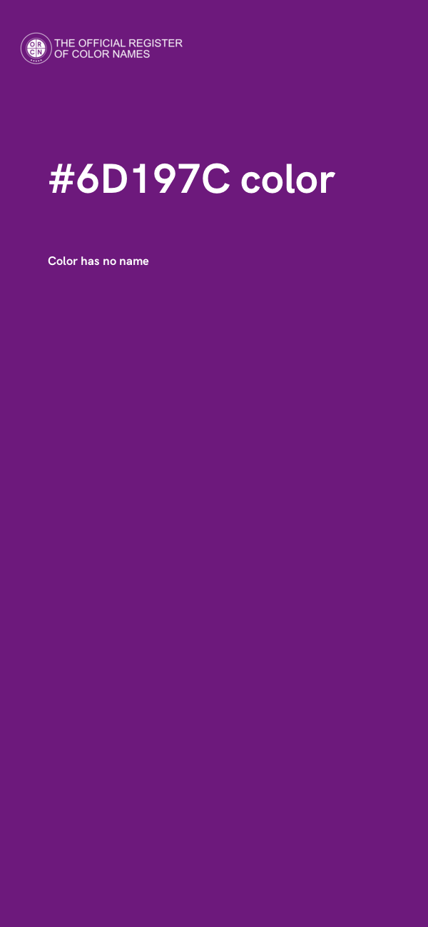 #6D197C color image